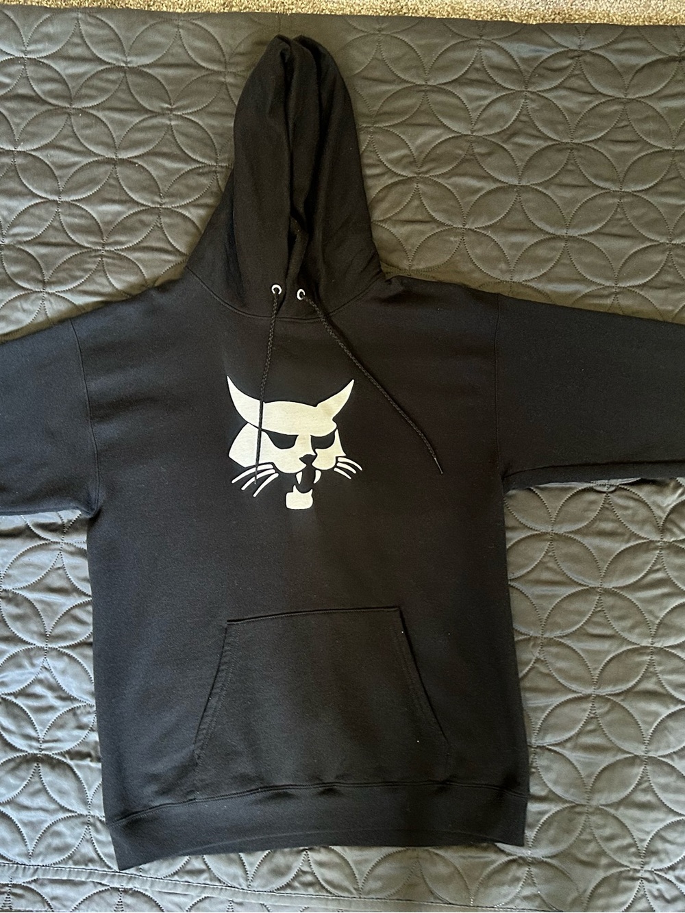 Black Cat Logo Pet Hoodie - Black